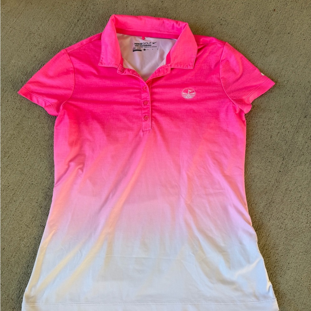 Nike Pink golf Polo T-Shirt